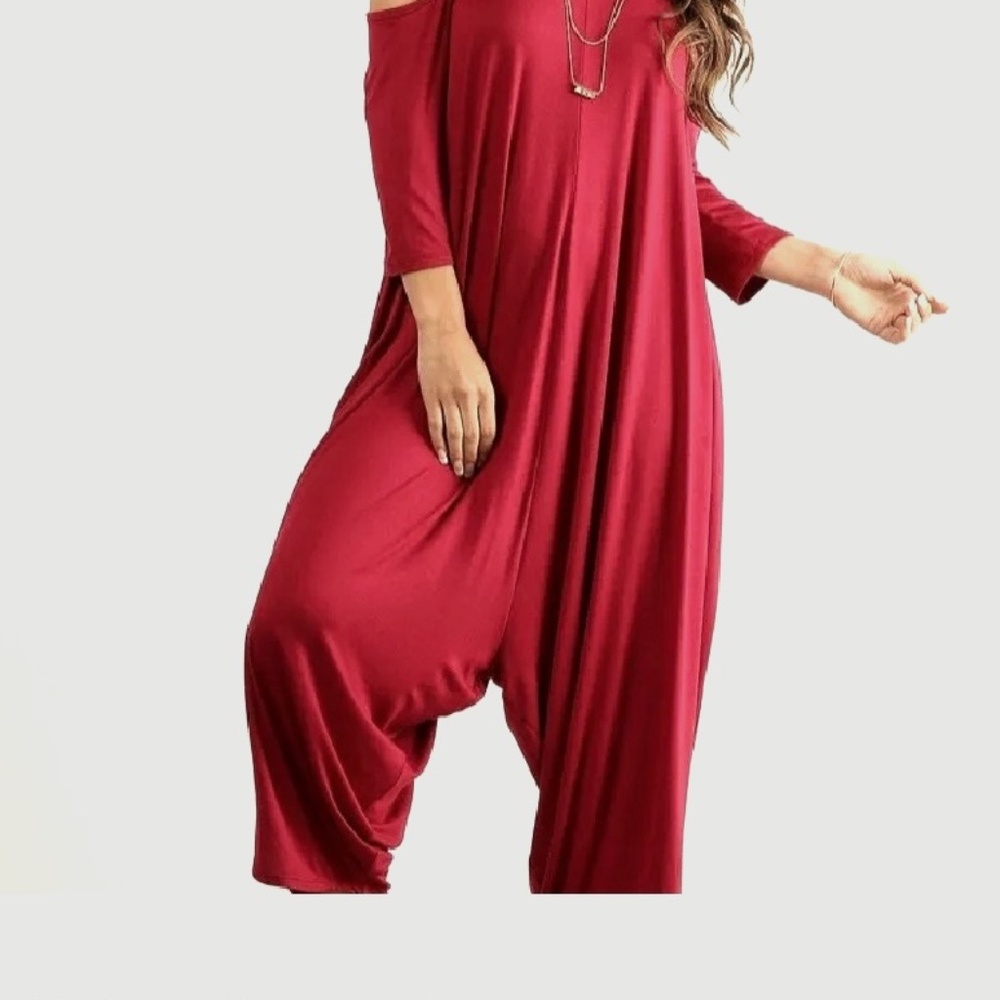 Classy Harem Jumpsuit Long Sleeves